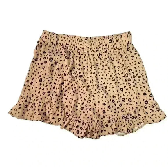 Mod On Trend Dresses & Skirts - MOD On Trend Leopard Ruffle Shorts M Boho Summer Style